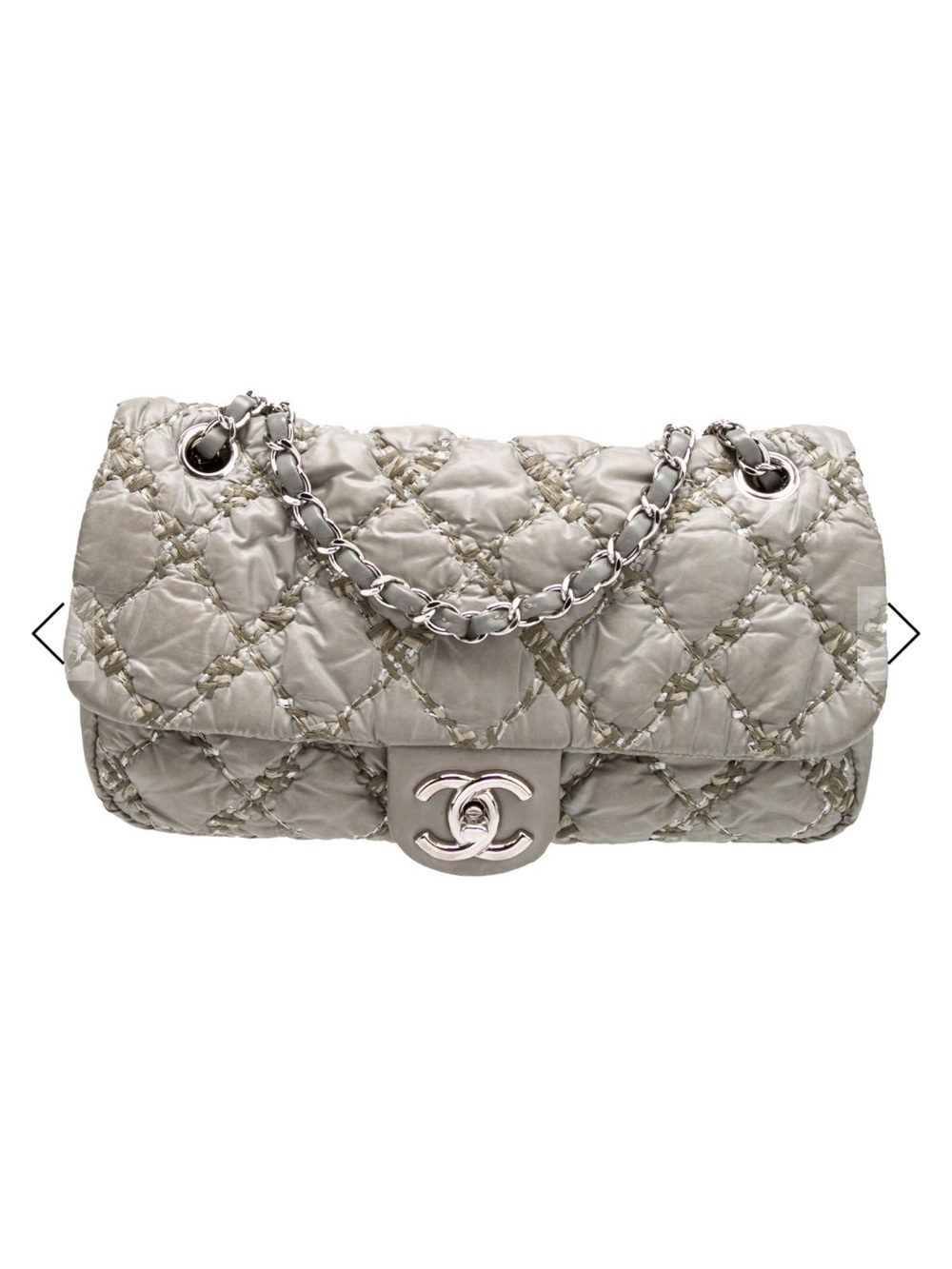 Chanel Quilted Classic Flap Bag in Silver